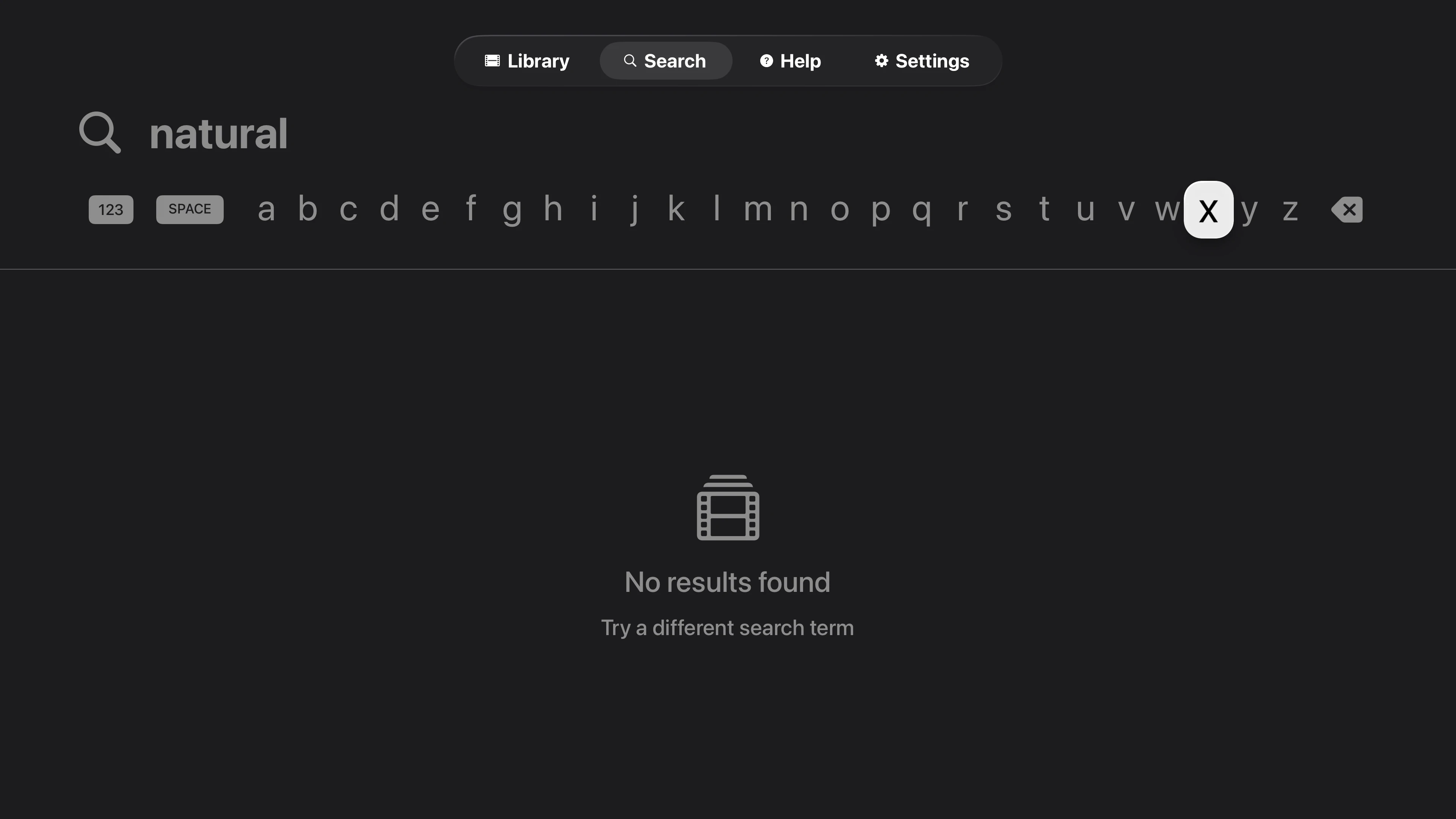 Tomo TV library browsing Archive.org collection displaying classic film posters including Dracula, King Lear, and Night of the Living Dead