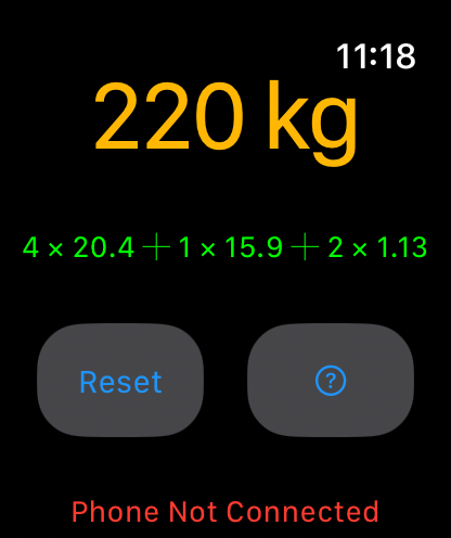 The watch app help sheet explaining the Digital Crown controls